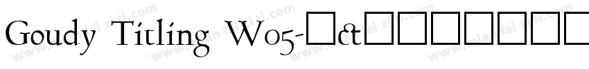 Goudy Titling W05字体转换